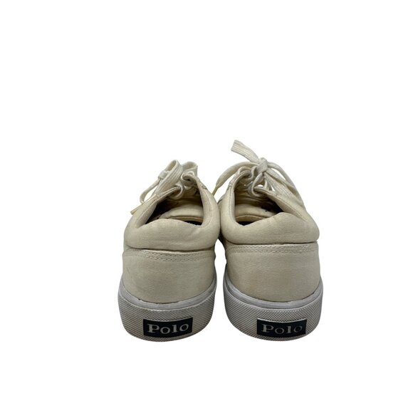 Ralph Lauren Polo Womens Canvas Lace Up Sneakers Size 7B - Picture 2 of 9